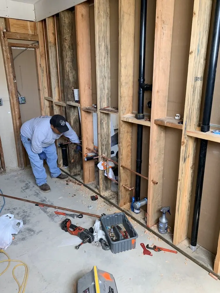 Commercial rough-in plumbing for Water Heater Replacement in Prairie Ridge